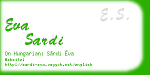 eva sardi business card
