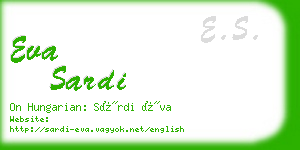 eva sardi business card